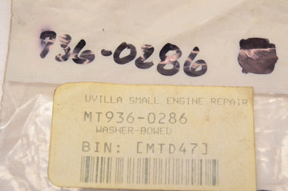 MTD 936-0286 Bowed Washer NOS