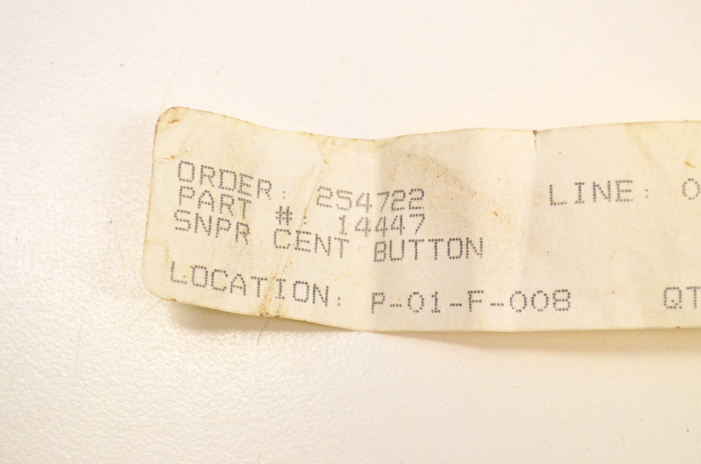 Snapper 14447 Center Button NOS