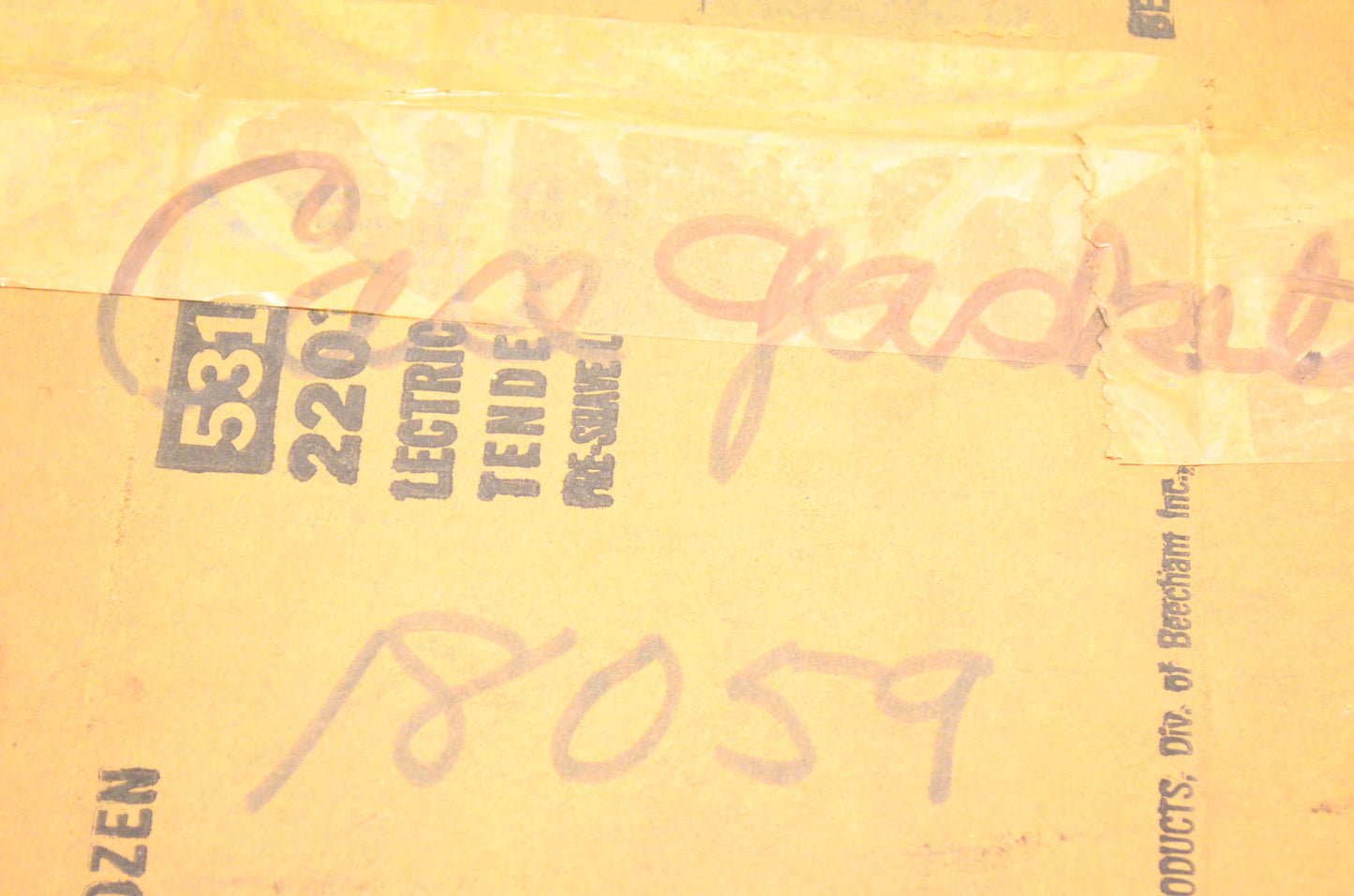Snapper 18059 Case Gasket NOS