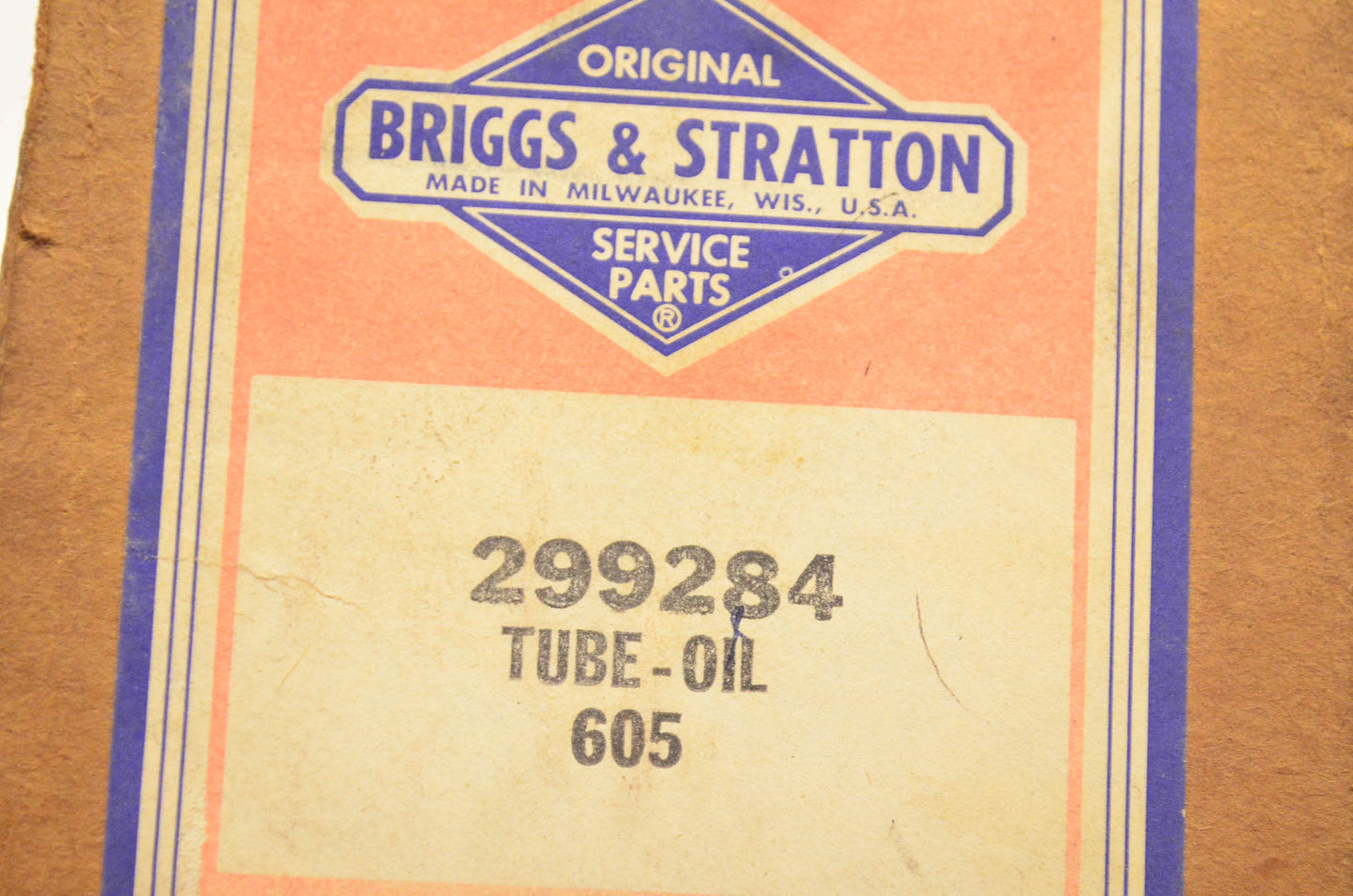 Briggs & Statton 299284 Oil Tube NOS