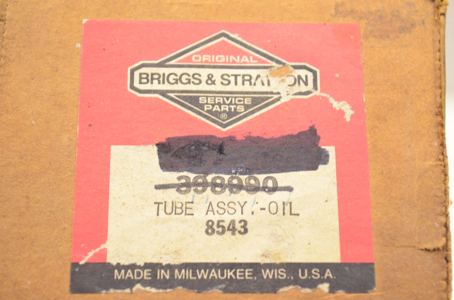 Briggs & Stratton 398990 Oil Tube Assembly NOS