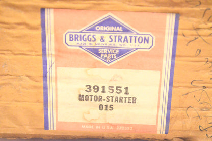 Briggs & Stratton 391551 Starter Motor NOS
