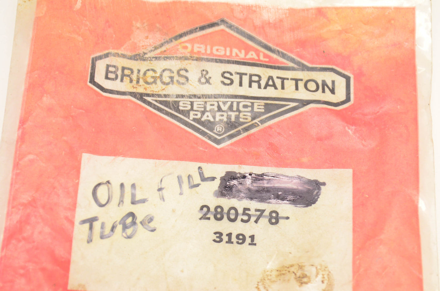 Briggs & Statton 280578 Oil Fill Tube NOS
