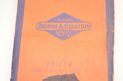 Briggs & Stratton 291114 Oil Hole Cover Assembly NOS