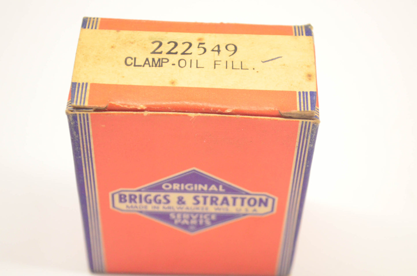 Briggs & Stratton 222549 Oil Fill Clamp NOS