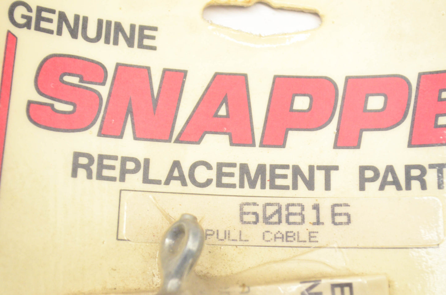 Snapper 60816 Pull Cable Kit NOS