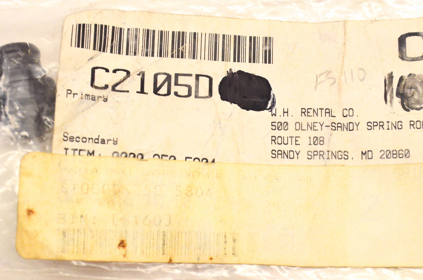 New OEM Stihl 0000 350 5804 Tank Vent NOS