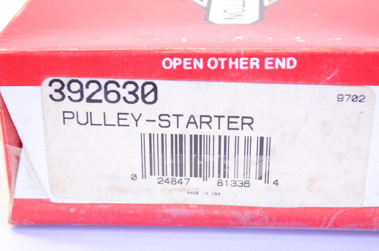 New OEM Briggs & Stratton 392630 Starter Pulley NOS