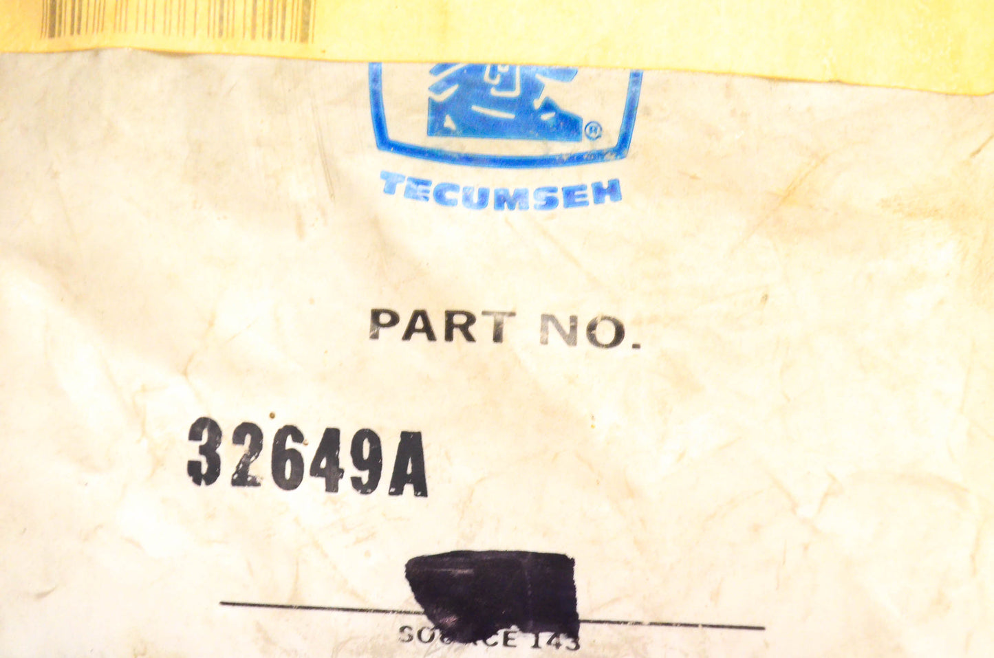 Tecumseh 32649A, 32649 Gasket Qty 2 NOS