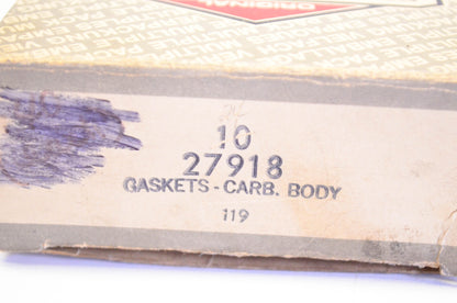 New OEM Briggs & Stratton 27918 Carburetor Body Gasket NOS