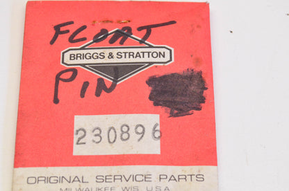 New OEM Briggs & Stratton 230896 Float Pin NOS