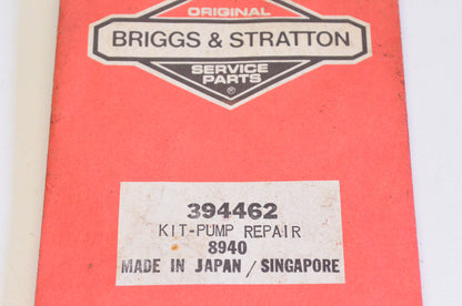New OEM Briggs & Stratton 394462, 8940 Pump Repair Kit NOS