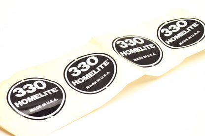 Homelite 94386 330 Housing Decal Qty 4 NOS