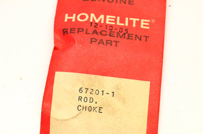 Homelite 67201-1 Choke Rod NOS