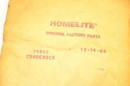 Homelite 59862 Condenser NOS