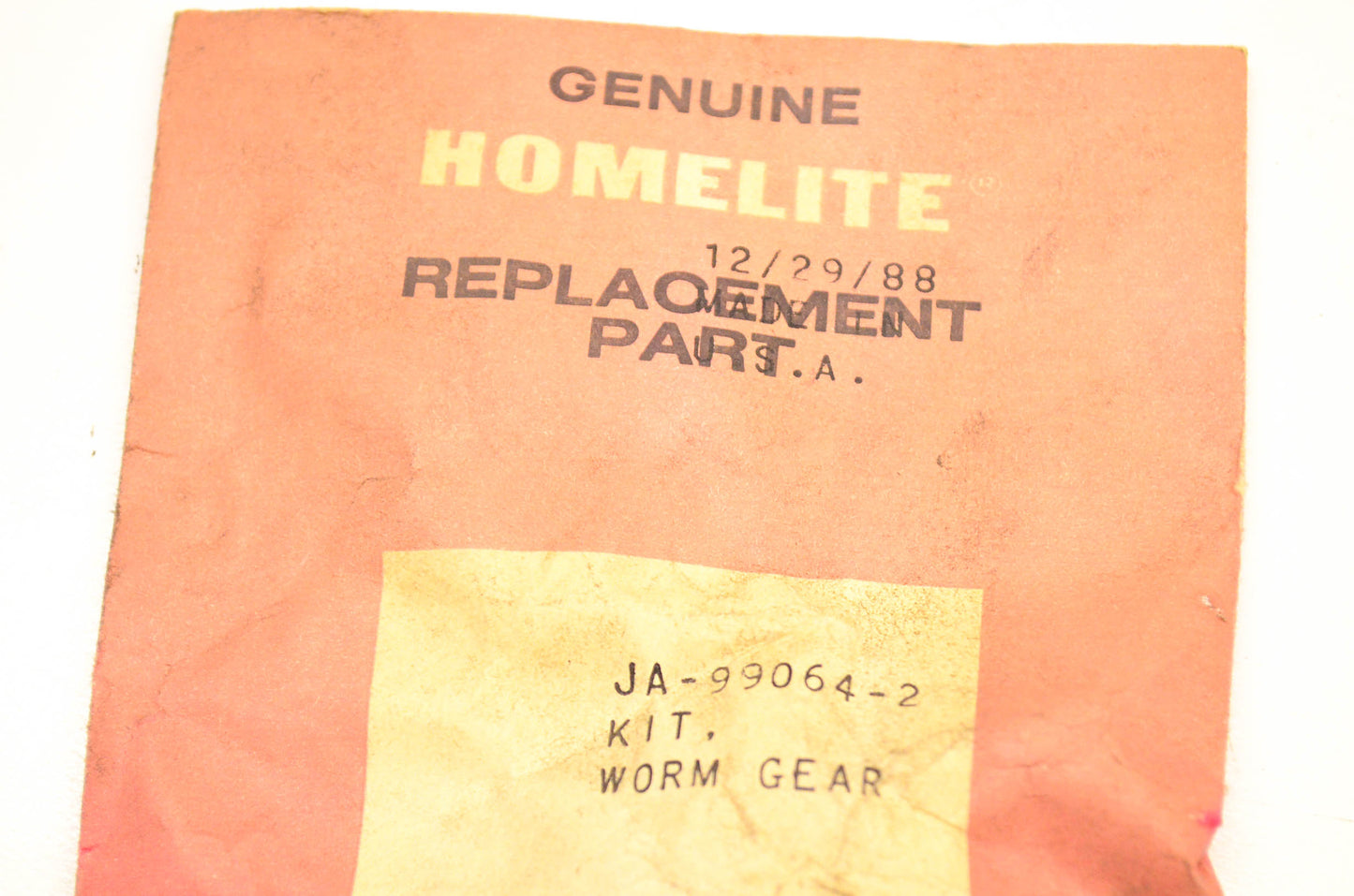 Homelite JA-99064-2 Worm Gear Kit NOS