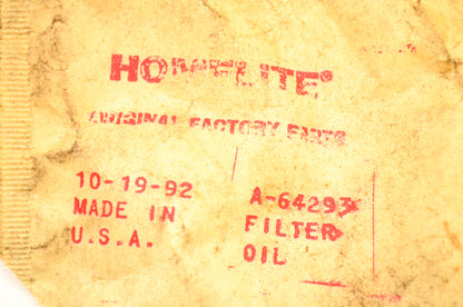 Homelite A-64293 Oil Filter NOS