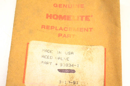 Homelite 93834-1 Intake Valve Reed NOS