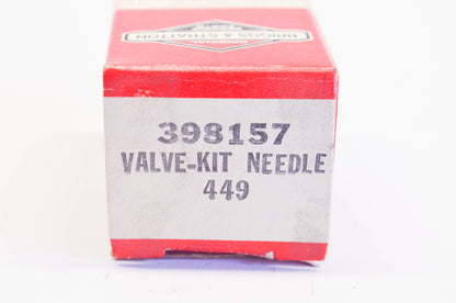 New OEM Briggs & Stratton 398157, 449 Needle Valve Kit NOS