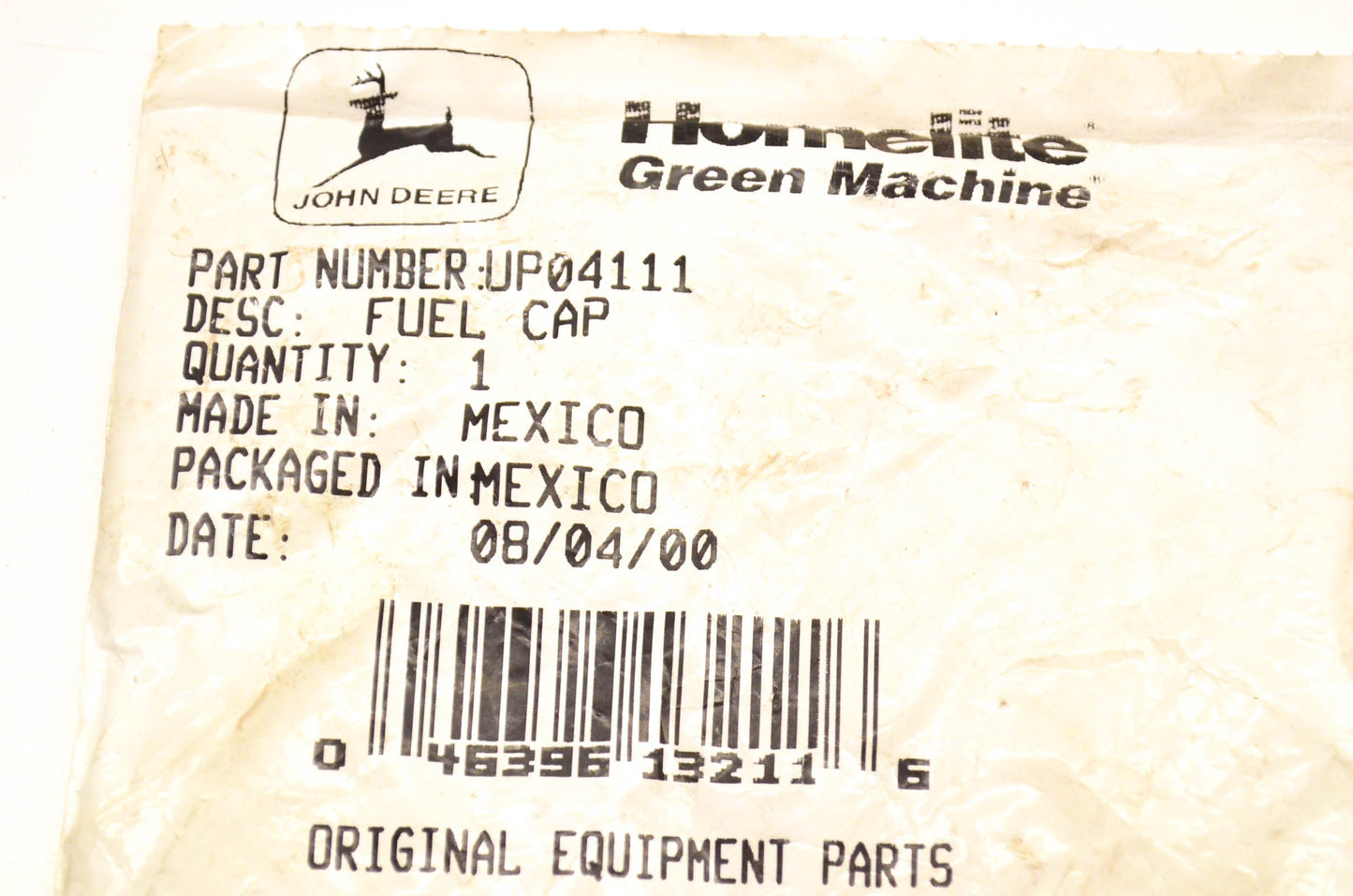 Homelite UP04111 Fuel Cap NOS