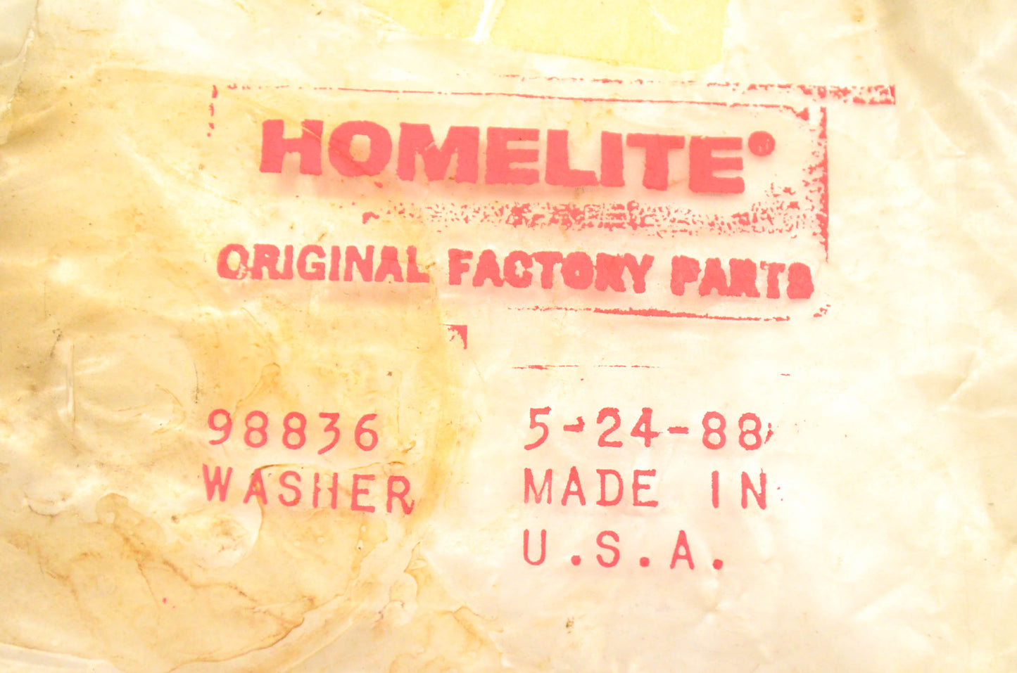Homelite 98836 Washer NOS
