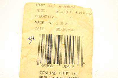 Homelite A-03832 Cut Off Blade Kit NOS