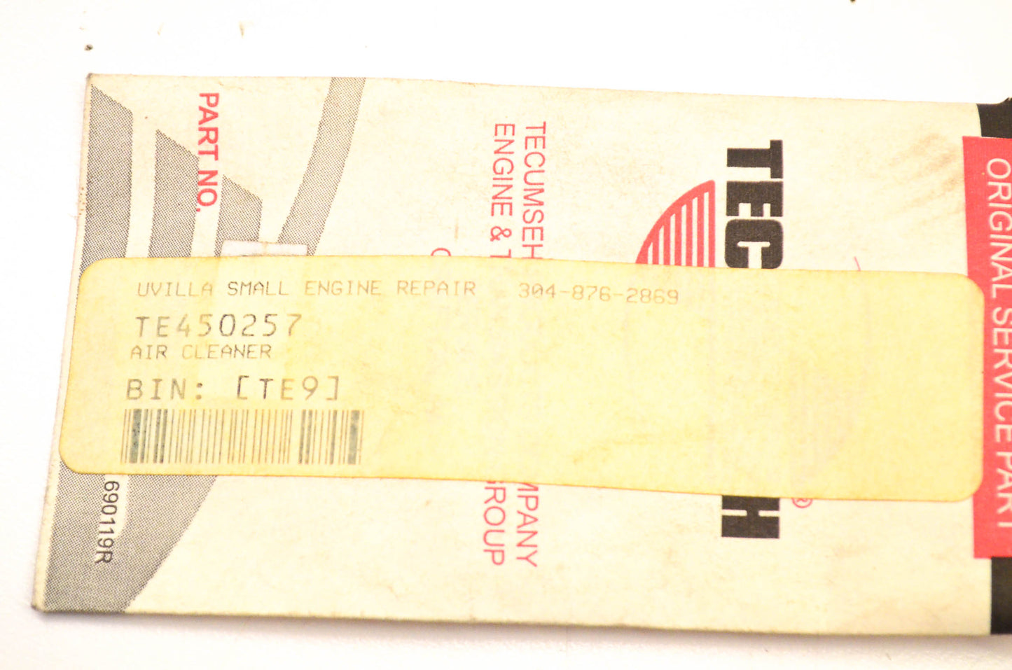 Tecumseh 450257 Air Cleaner NOS