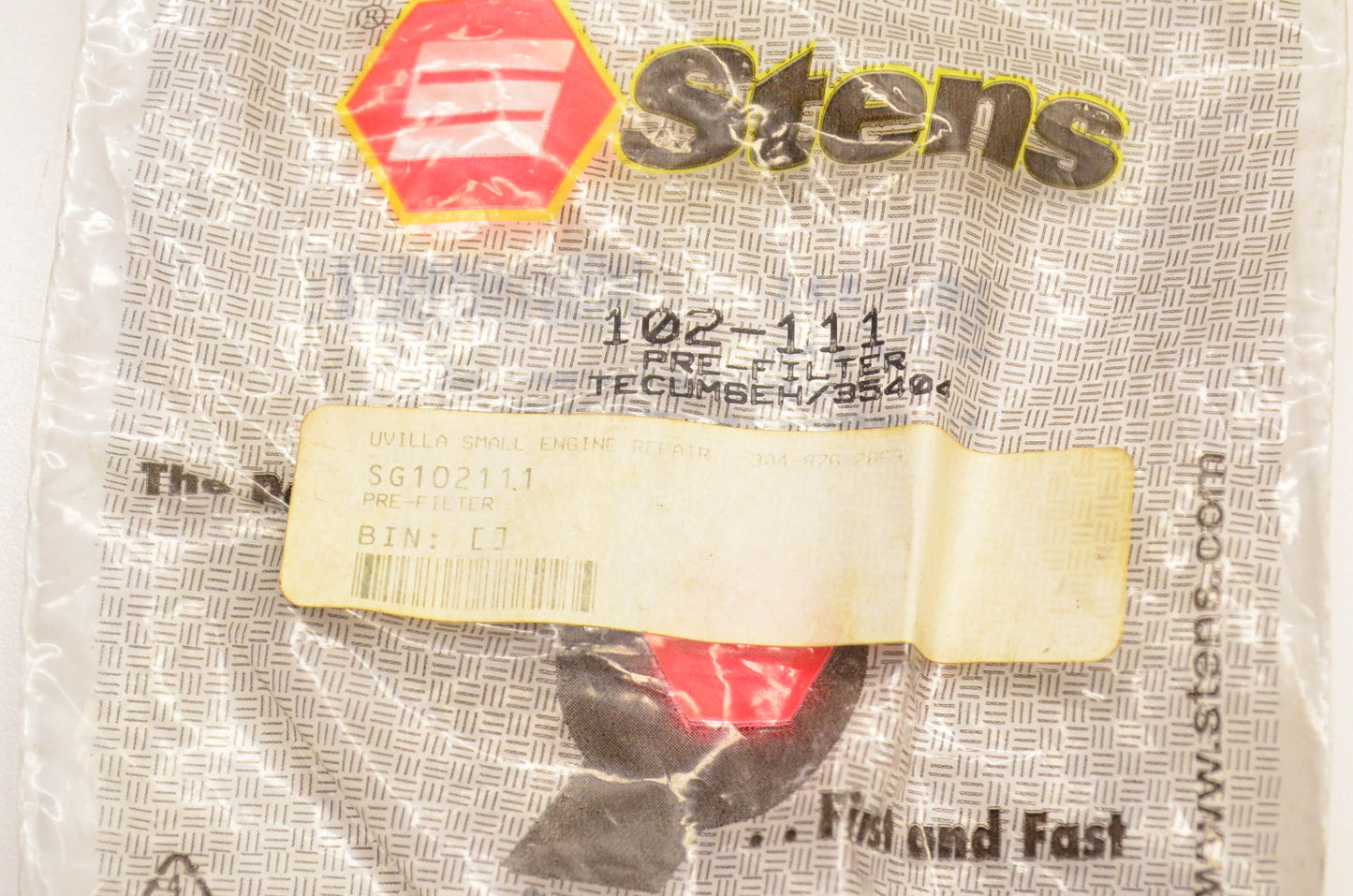 Stens 102-111, 35404 Pre Filter NOS