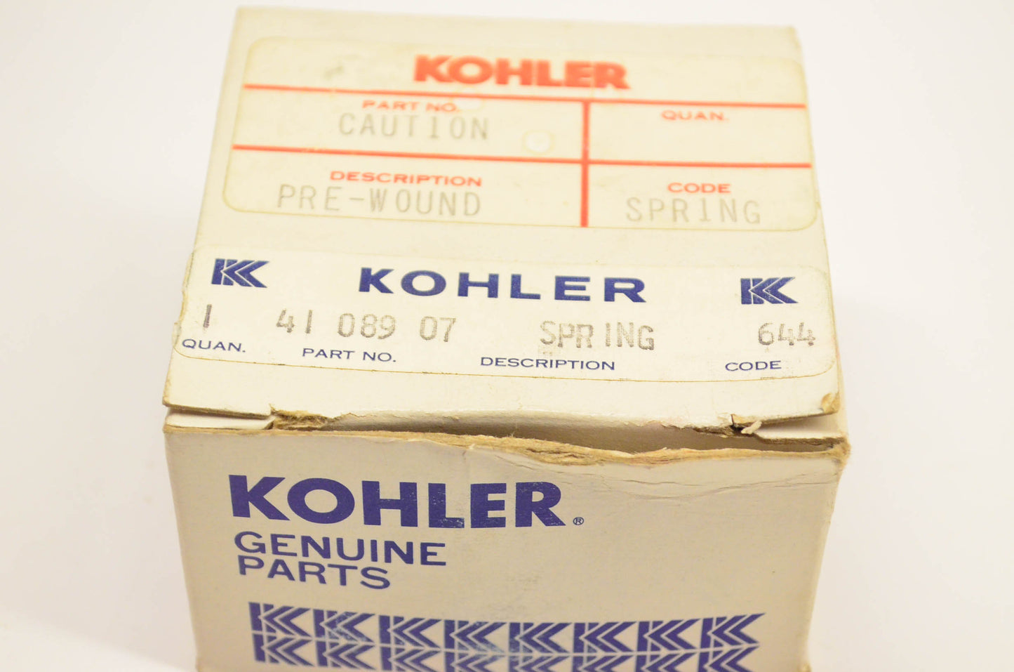Kohler 41 089 07 Recoil Starter Spring NOS