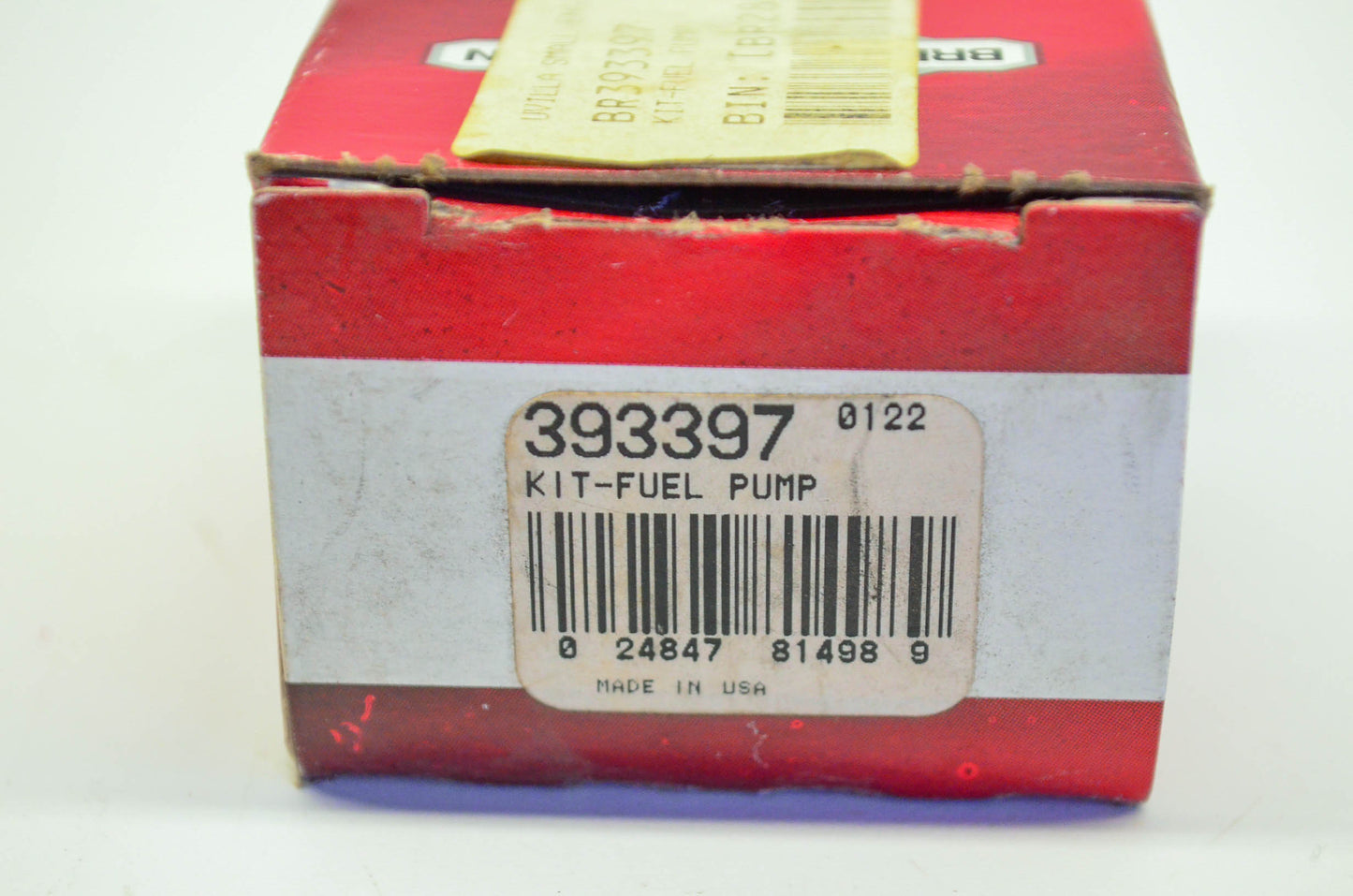 New OEM Briggs & Stratton 393397 Fuel Pump Kit NOS