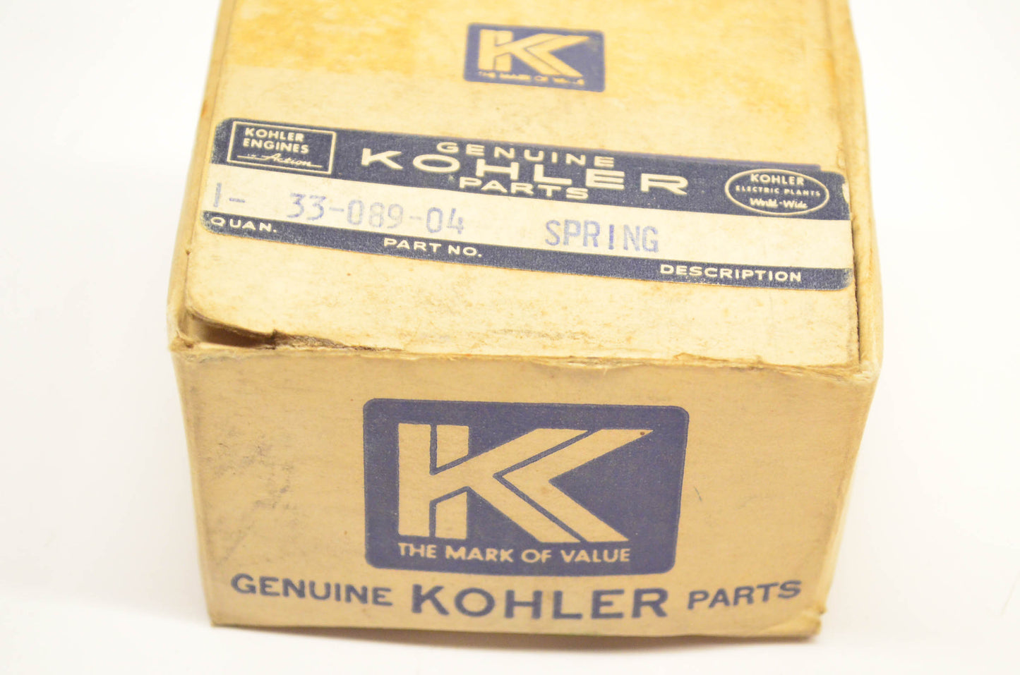 Kohler 33 089 04, 33-089-04 Recoil Starter Spring NOS
