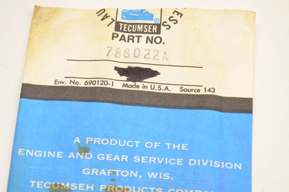 Tecumseh 788022A Gasket NOS
