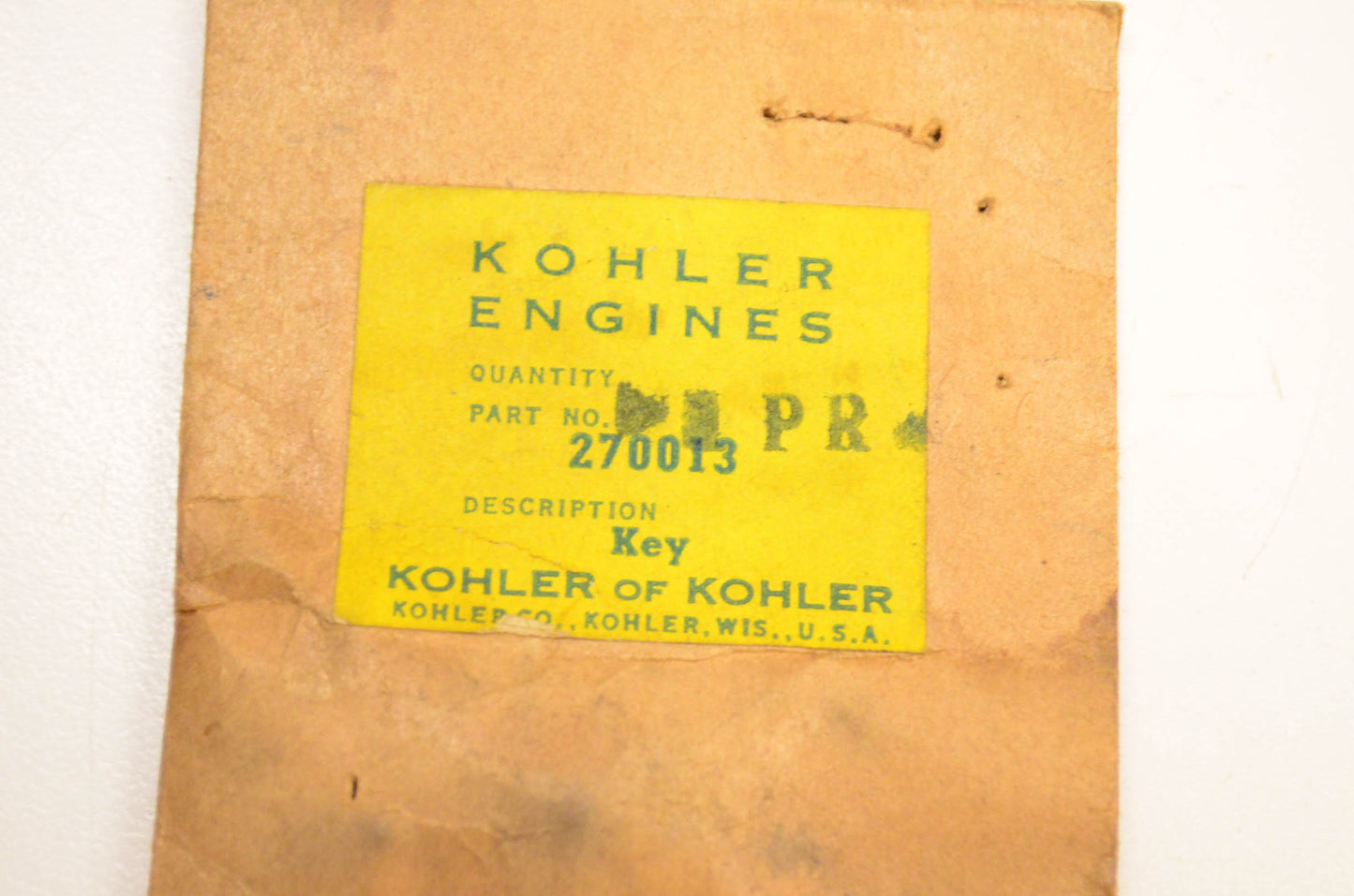 Kohler 270013 Retainer Kit NOS