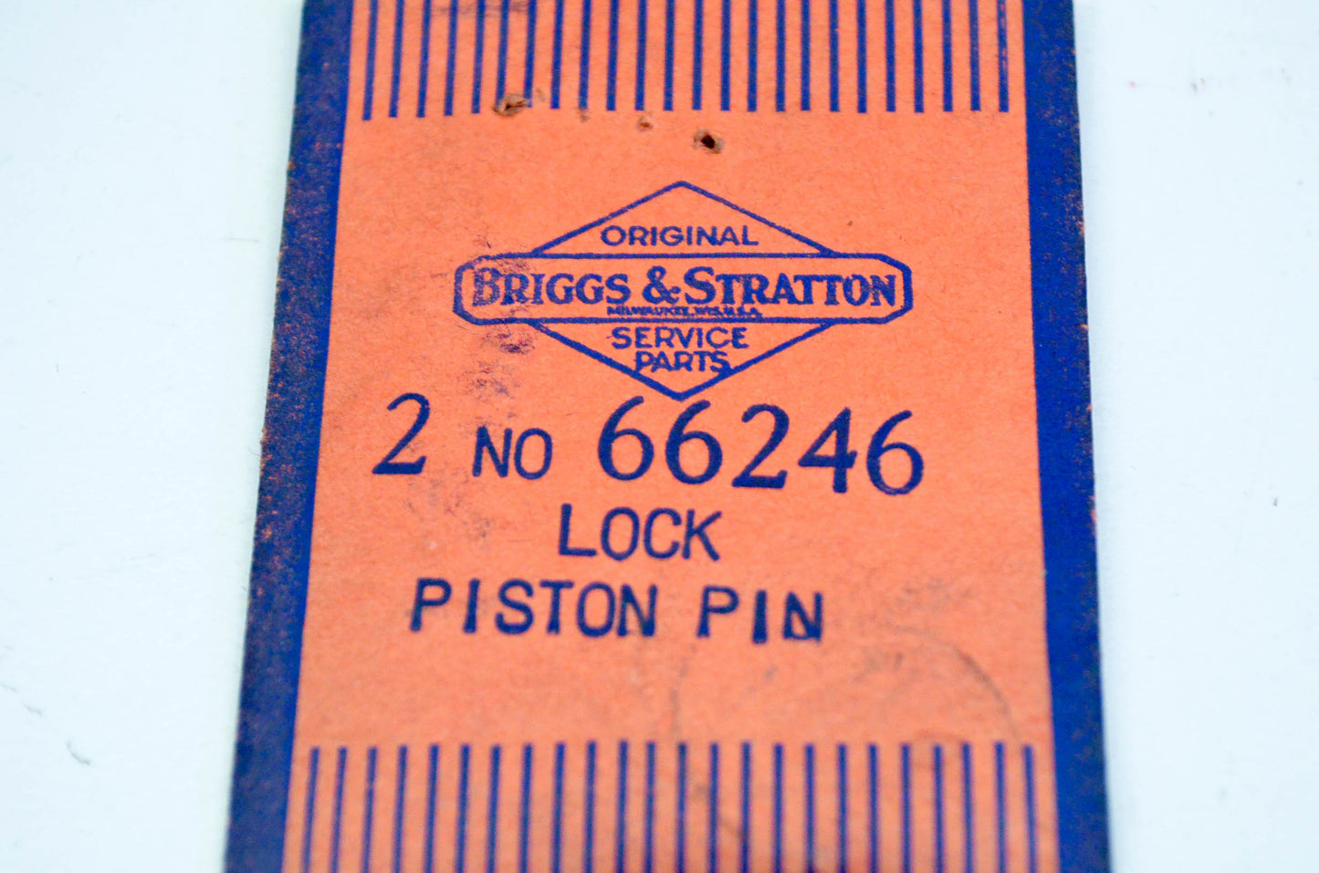 New OEM Briggs & Stratton 66246 Piston Pin Locks Qty 2 NOS