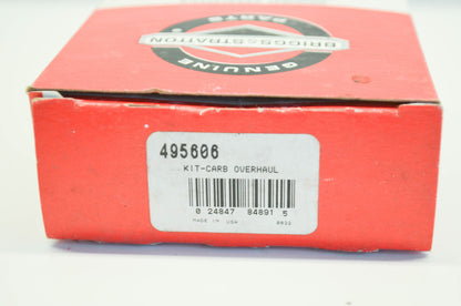 New OEM Briggs & Stratton 495606 Carburetor Overhaul Kit NOS