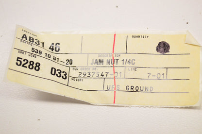 New OEM Husqvarna 539108120, 539 10 81-20 Jam Nut NOS