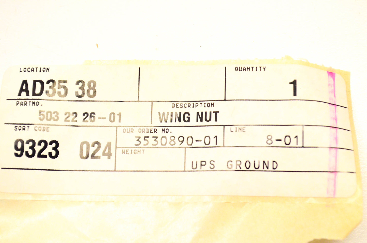 New OEM Husqvarna 503222601, 503 22 26-01 Wing Nut NOS