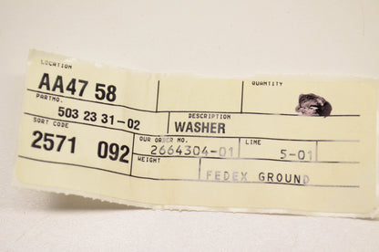 New OEM Husqvarna 503233102, 503 23 31-02 Washer NOS