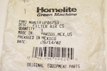 Homelite UP06753 Air Filter Kit NOS