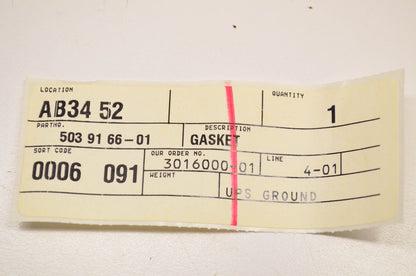 New OEM Husqvarna 503916601, 503 91 66-01 Gasket NOS