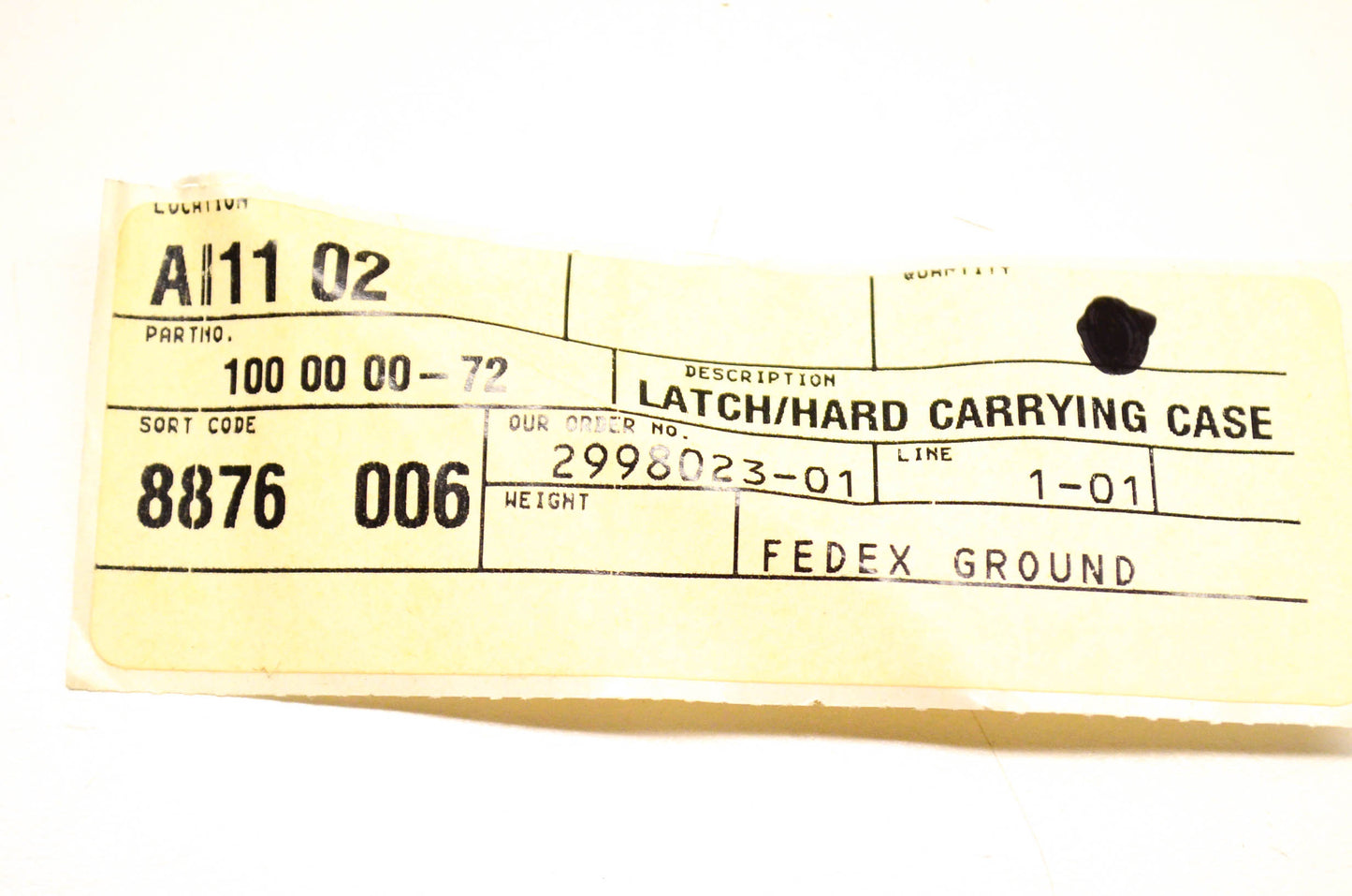 New OEM Husqvarna 100000072, 100 00 00-72 Hard Carrying Case Latch NOS