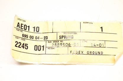 New OEM Husqvarna 695000423, 695 00 04-23 Spring NOS