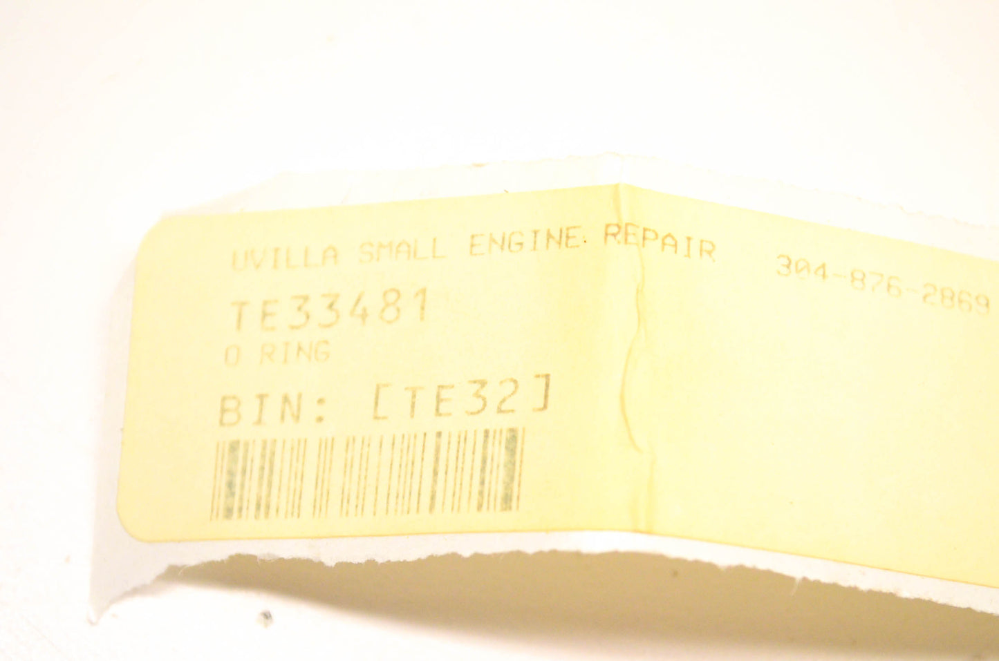 Tecumseh 33481 O-Rings Qty 2 NOS