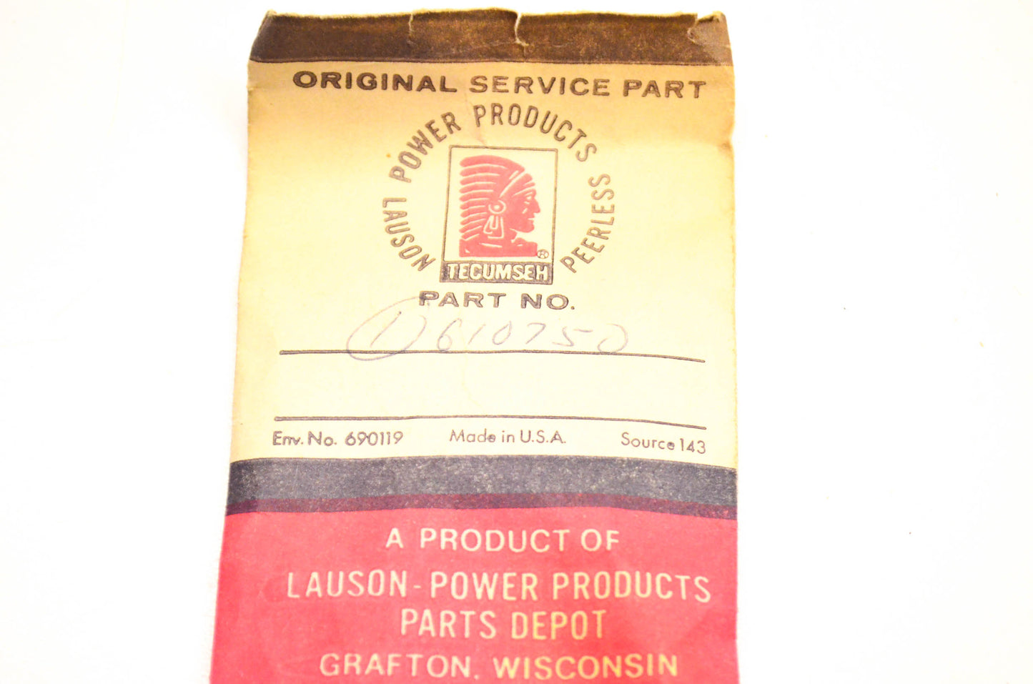 Tecumseh 610750 Grommet NOS