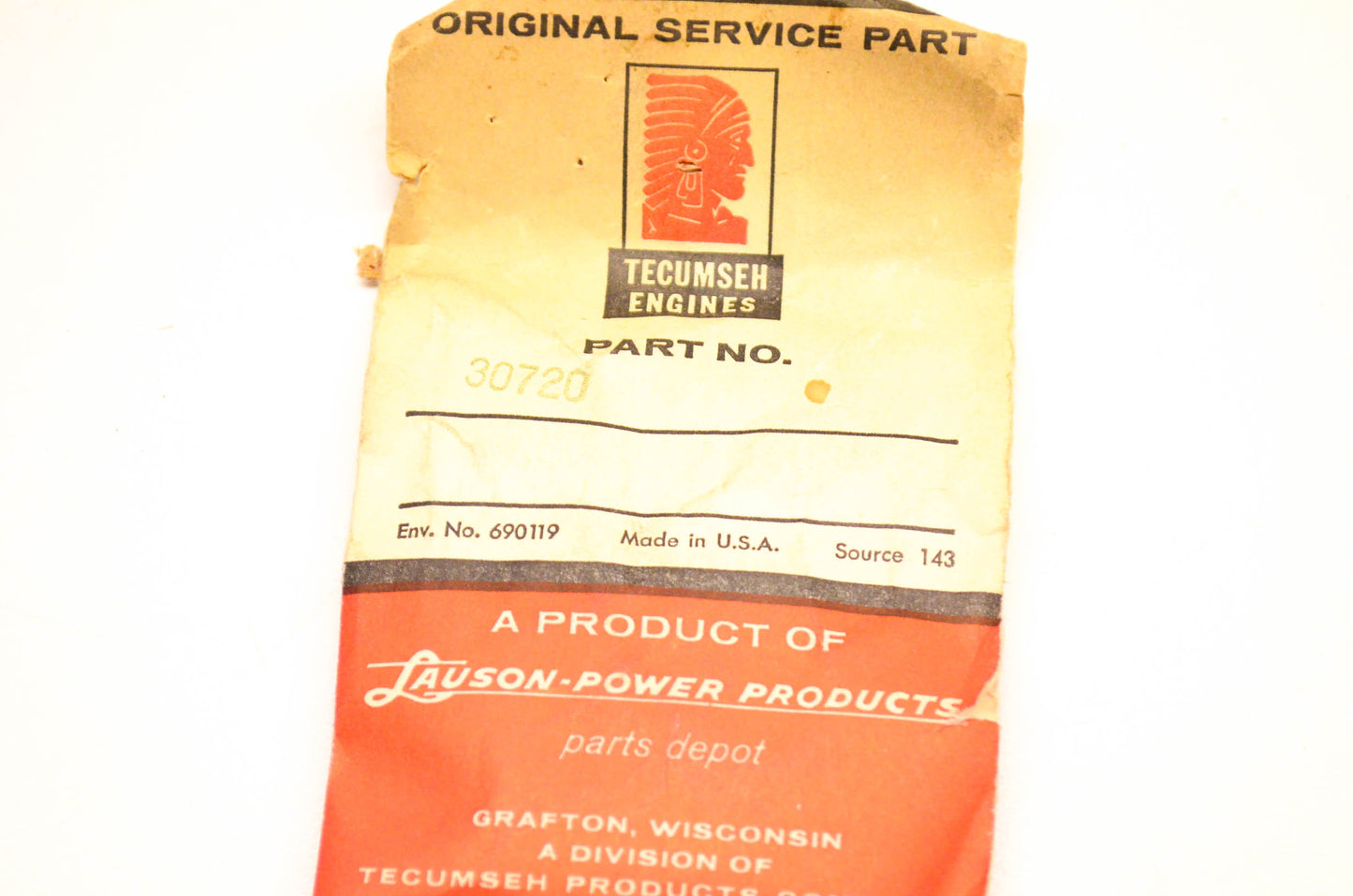 Tecumseh 30720 Needle Valve Kit NOS