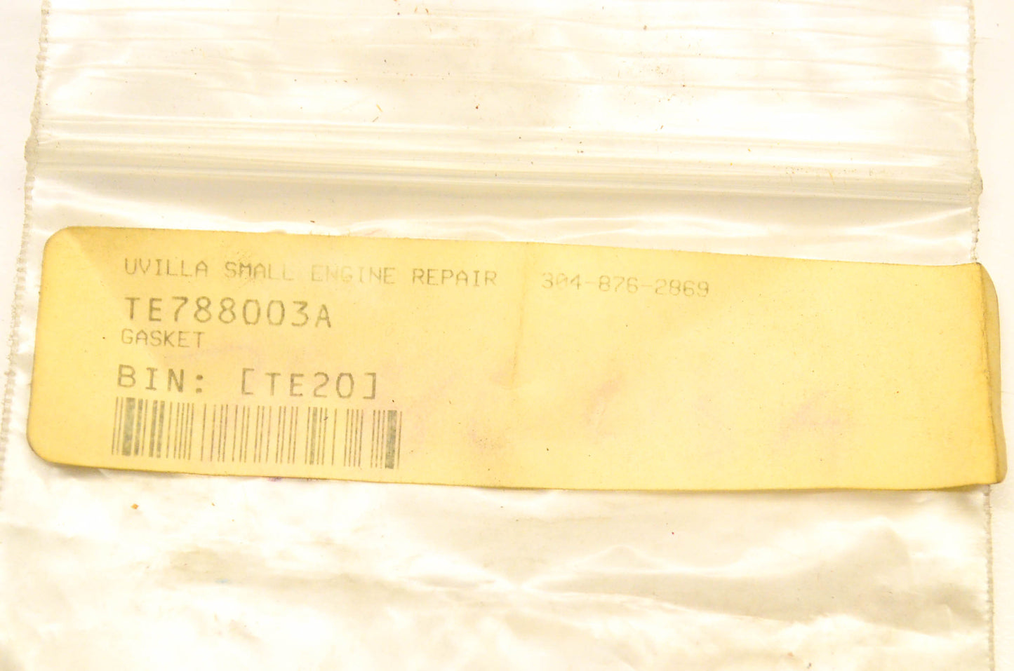 Tecumseh 788003A Gasket NOS
