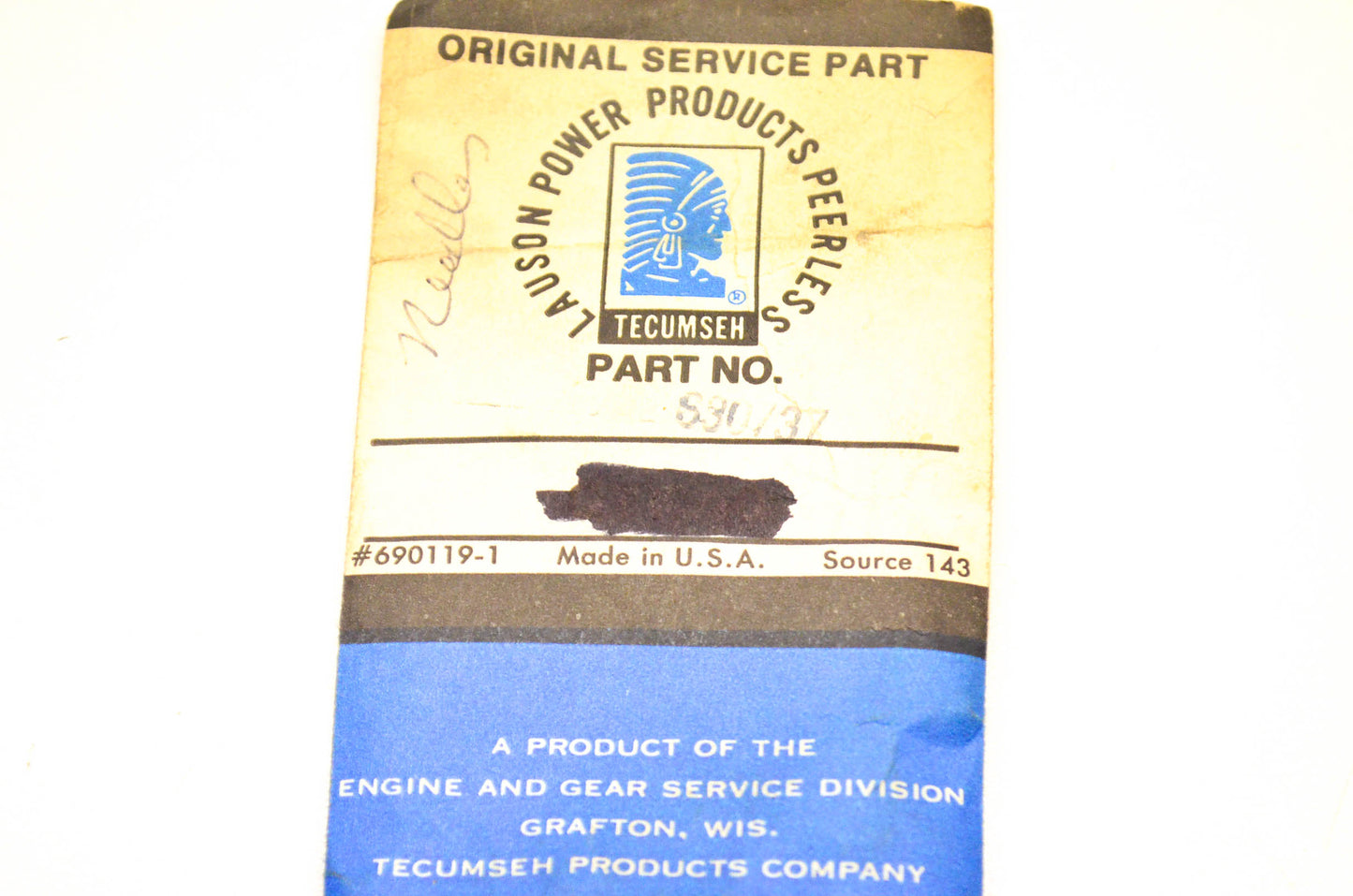 Tecumseh 630737 Idle Adjustment Screw NOS
