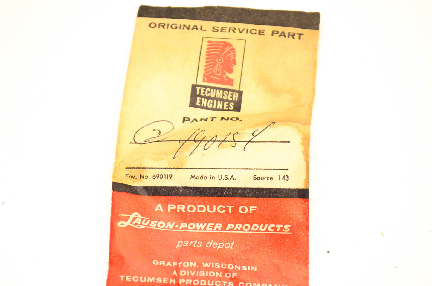 Tecumseh 490154 Spring Qty 2 NOS