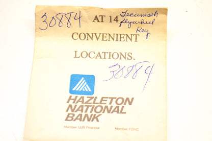 Tecumseh 30884 Flywheel Keys Qty 2 NOS