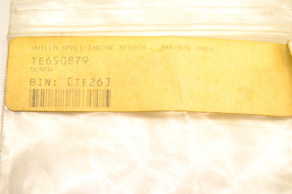 Tecumseh 650879 Screw Qty 2 NOS